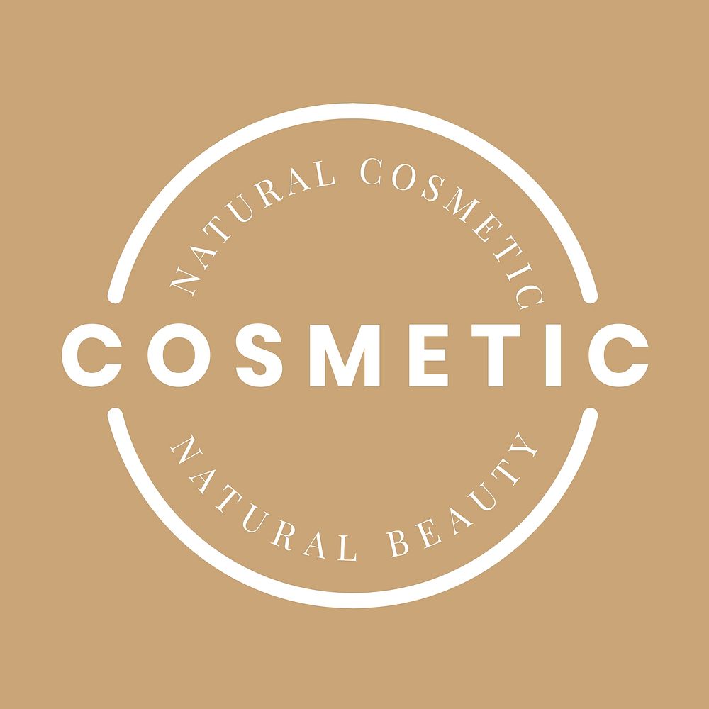 Beauty shop logo template, modern design vector