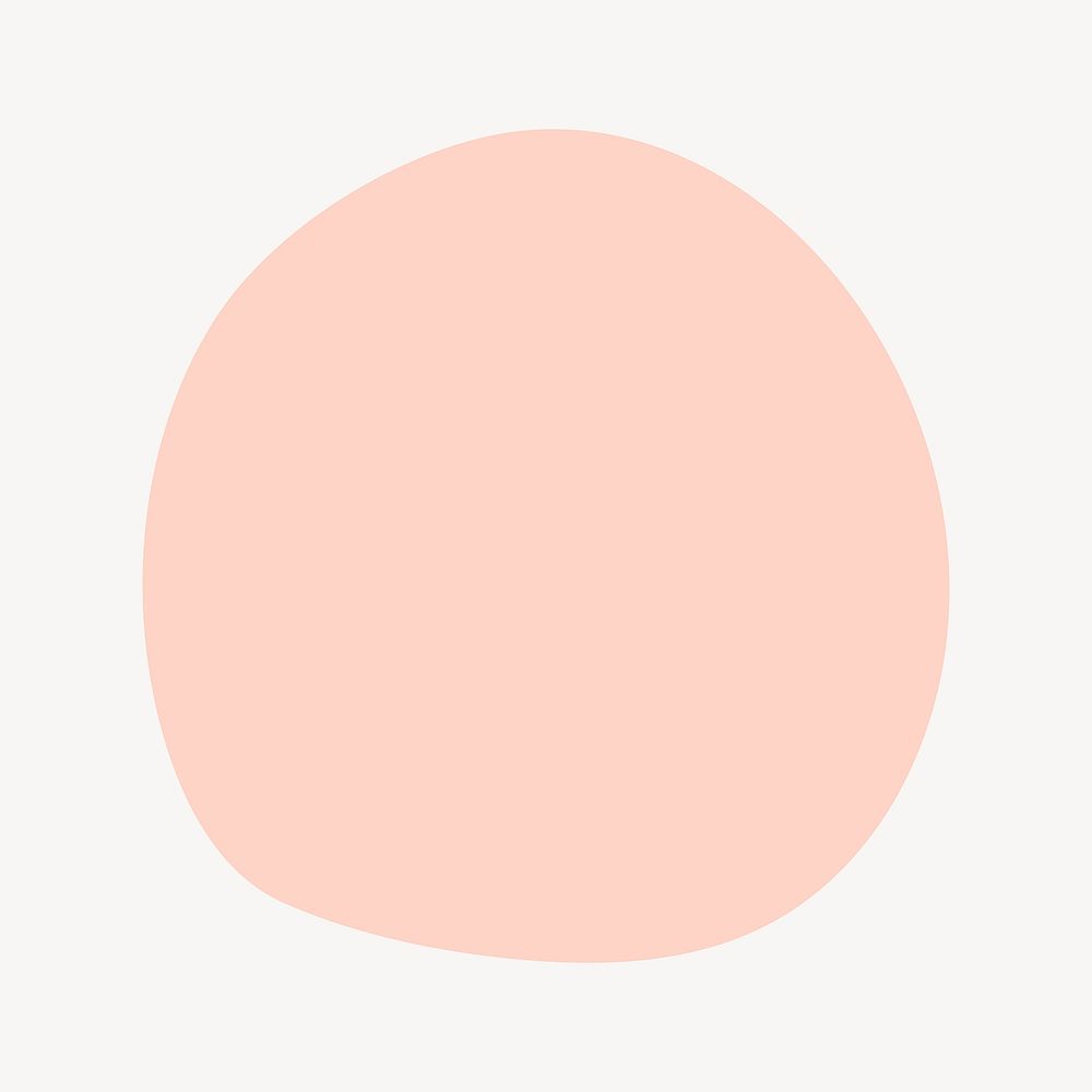 Pink circle collage element, shape design vector