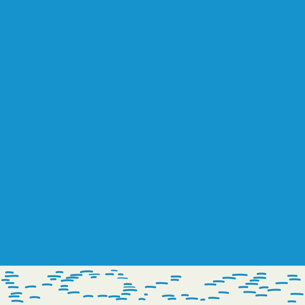 Blue background, abstract white border design