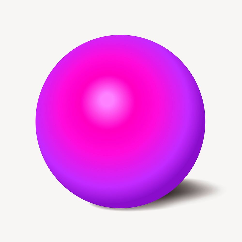 Geometric sphere shape, 3D rendering vector