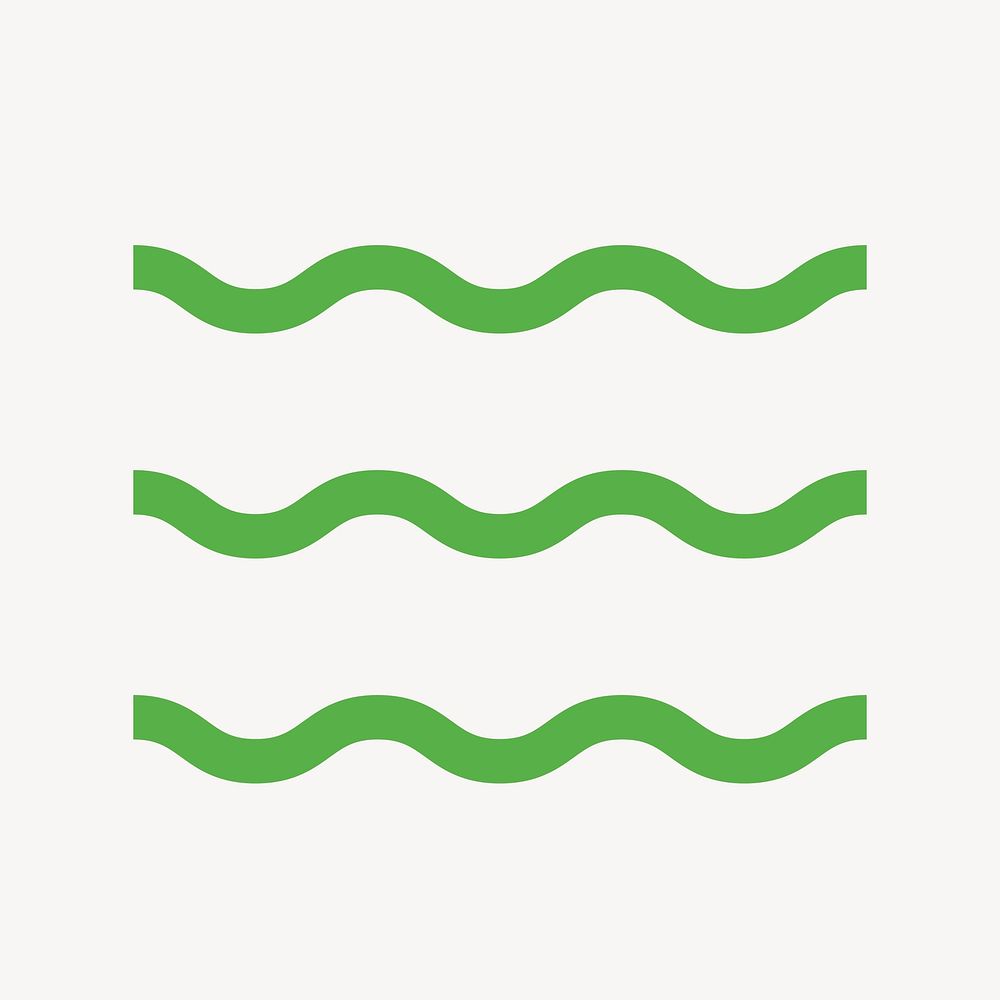 Waves doodle divider graphic vector