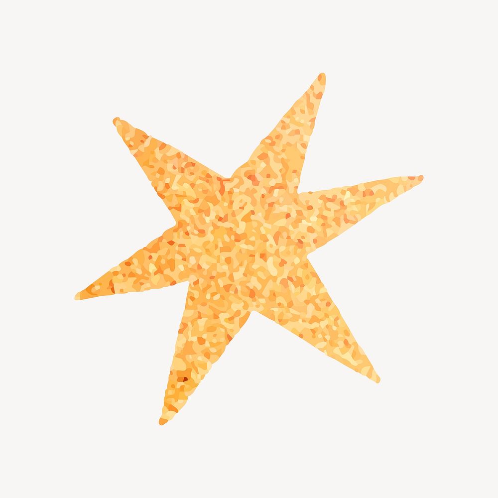 Starburst collage element, star illustration