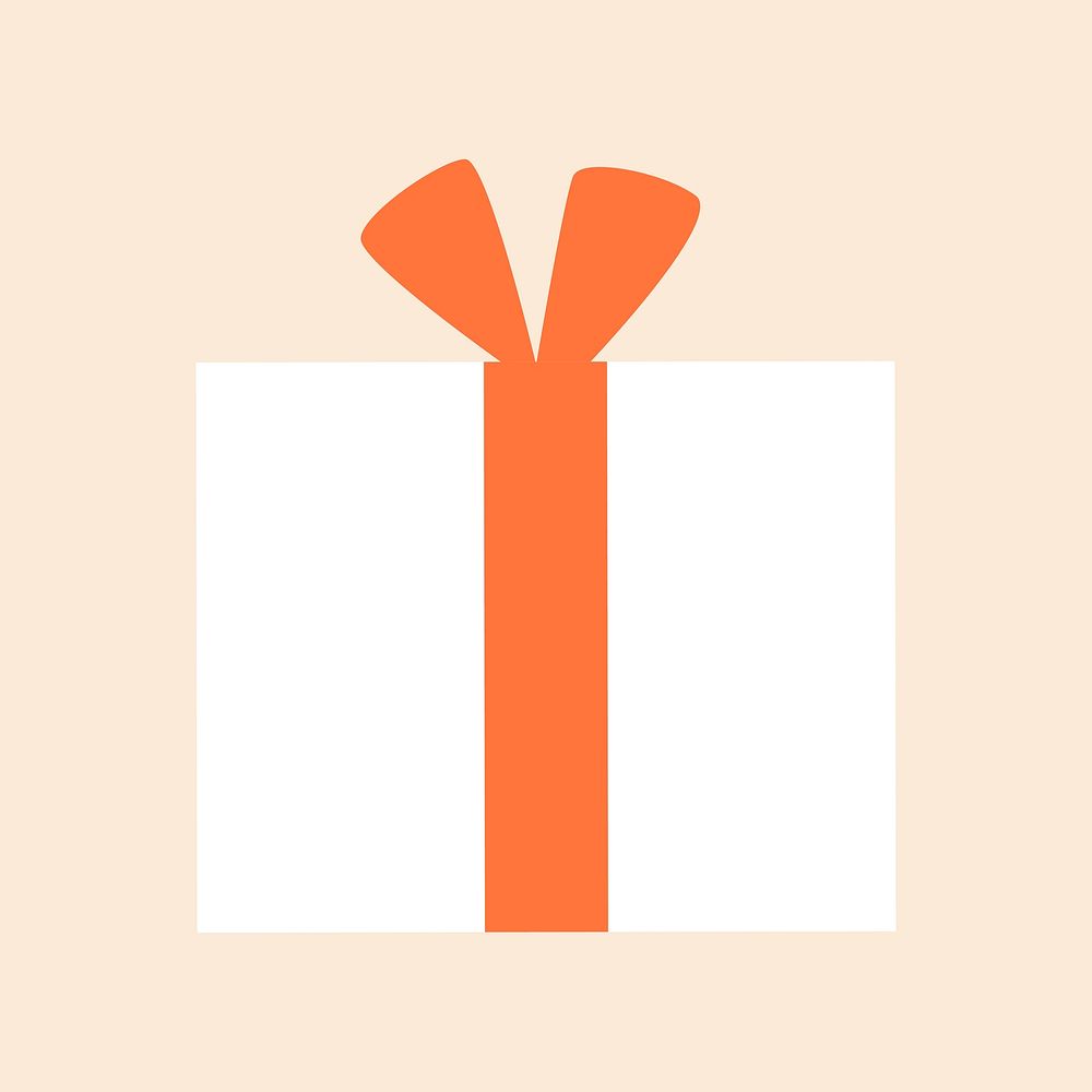 Christmas gift box, object graphic vector