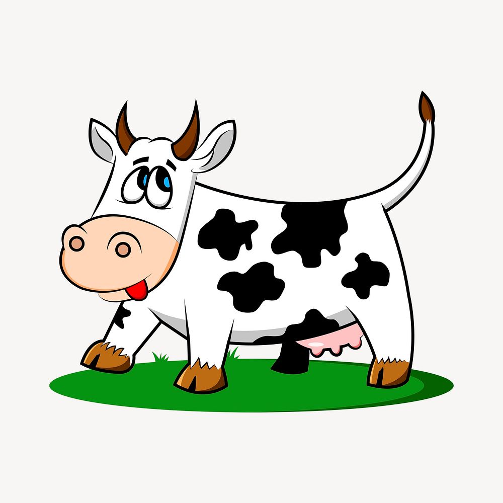 Cow clipart illustration psd. Free public domain CC0 image.