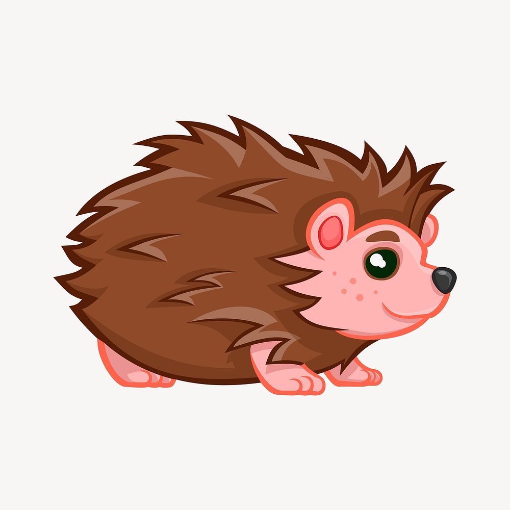Hedgehog clipart illustration psd. Free public domain CC0 image.