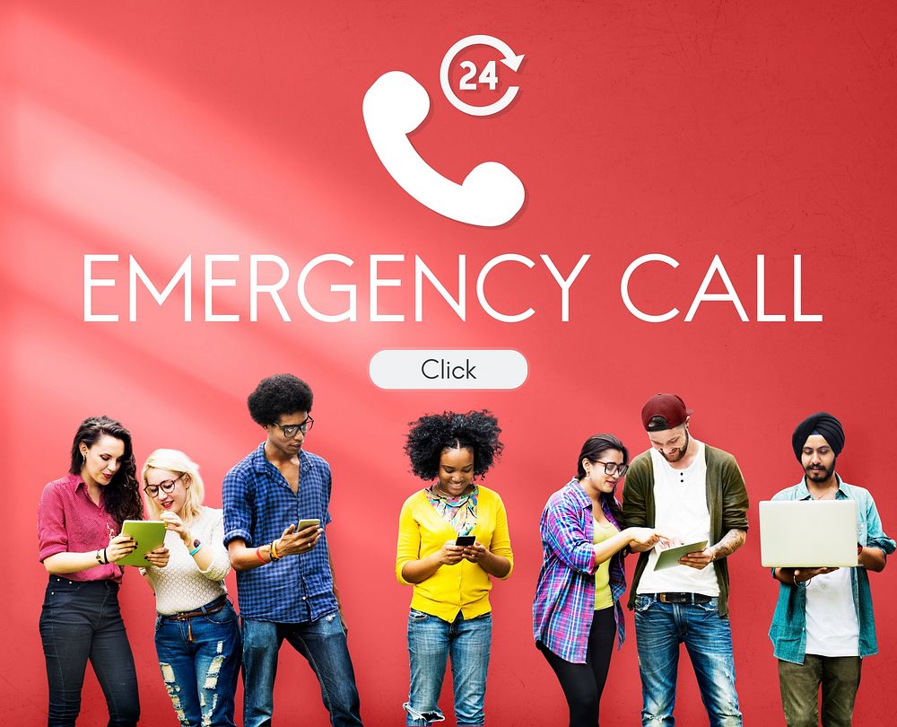 Emergency Call Urgent Accidental Hotline Paramedic Concept