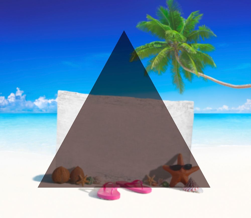 Summer Togetherness Friendship Triangle Copy Space Concept