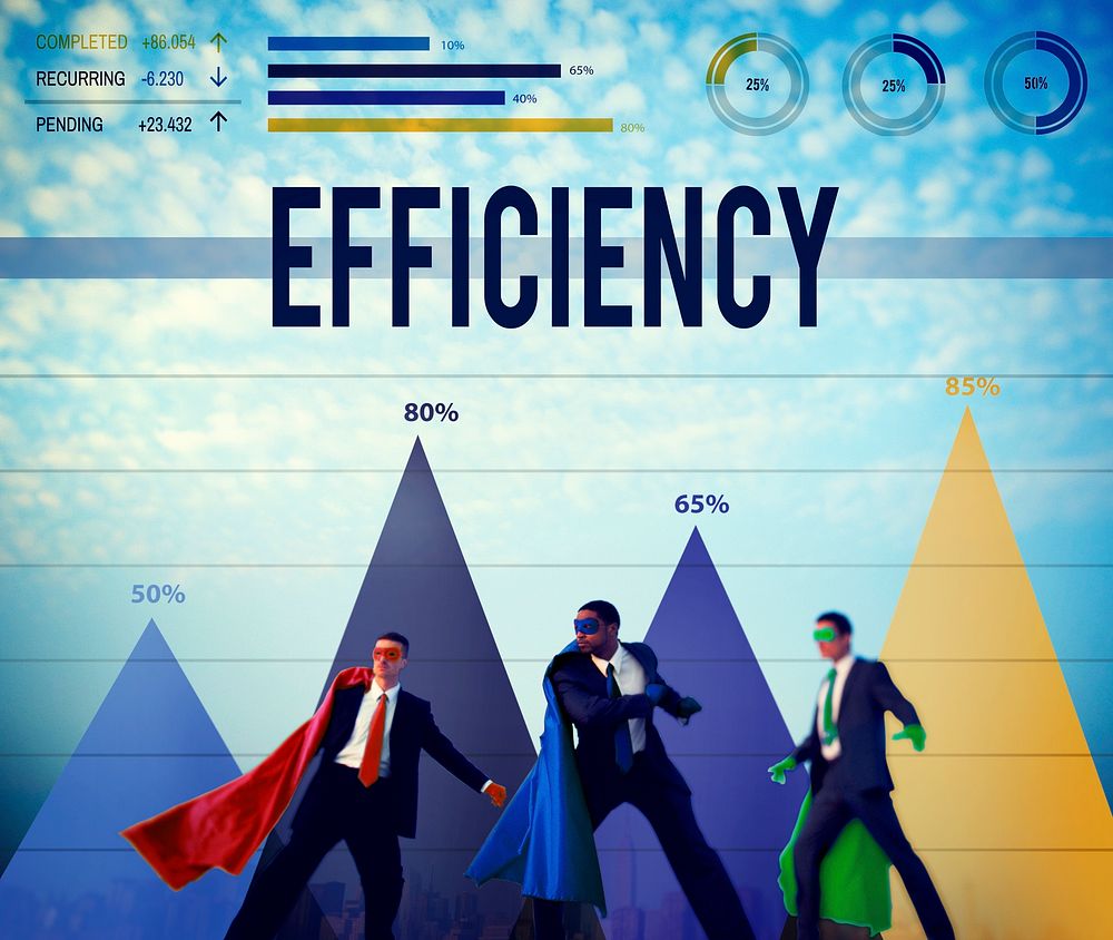 Efficiency Improvement Achievement Business Success Concept