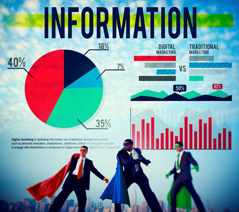 Information Data Facts FAQs Results Concept