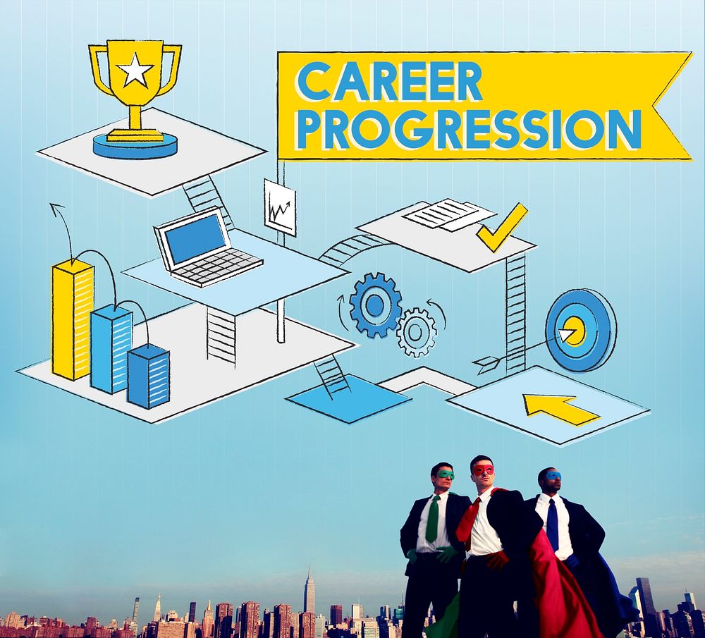 Career Progression Promotion Achievement Success Concept