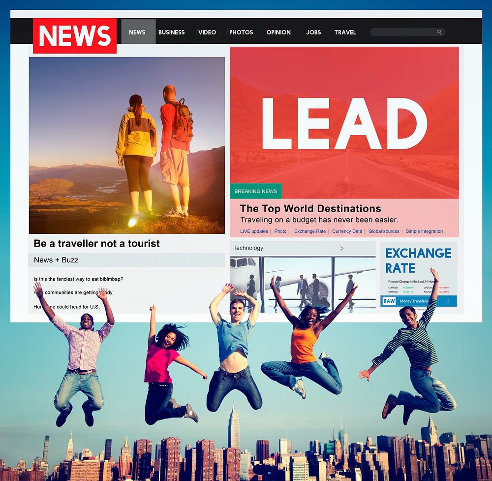 News Feed Article Journalism Advetise Concept