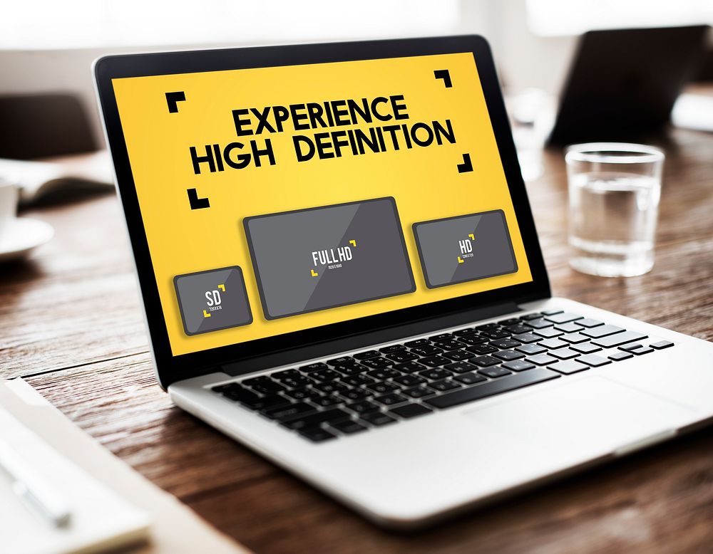 Experience High Defination Broadcasting Media Concept