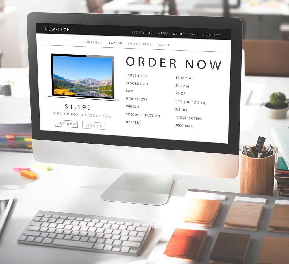 Order Now Shopping Online Internet Website Concept