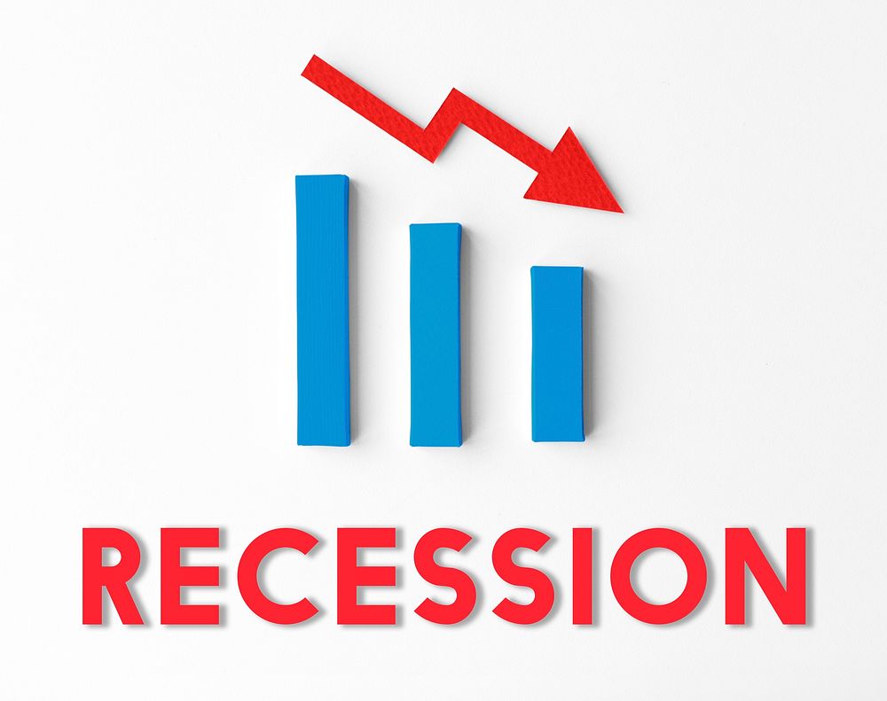 Recession Statistics Financial Failure Concept