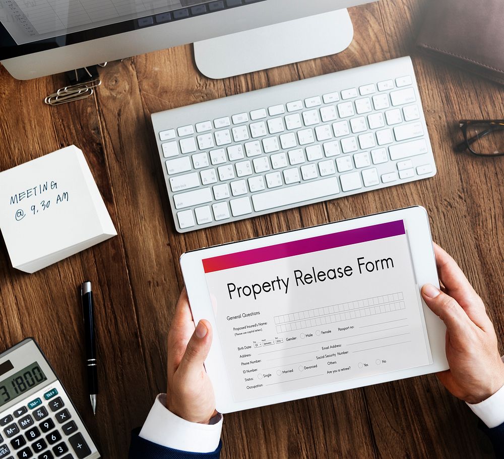 Property Release Claim Form Concept