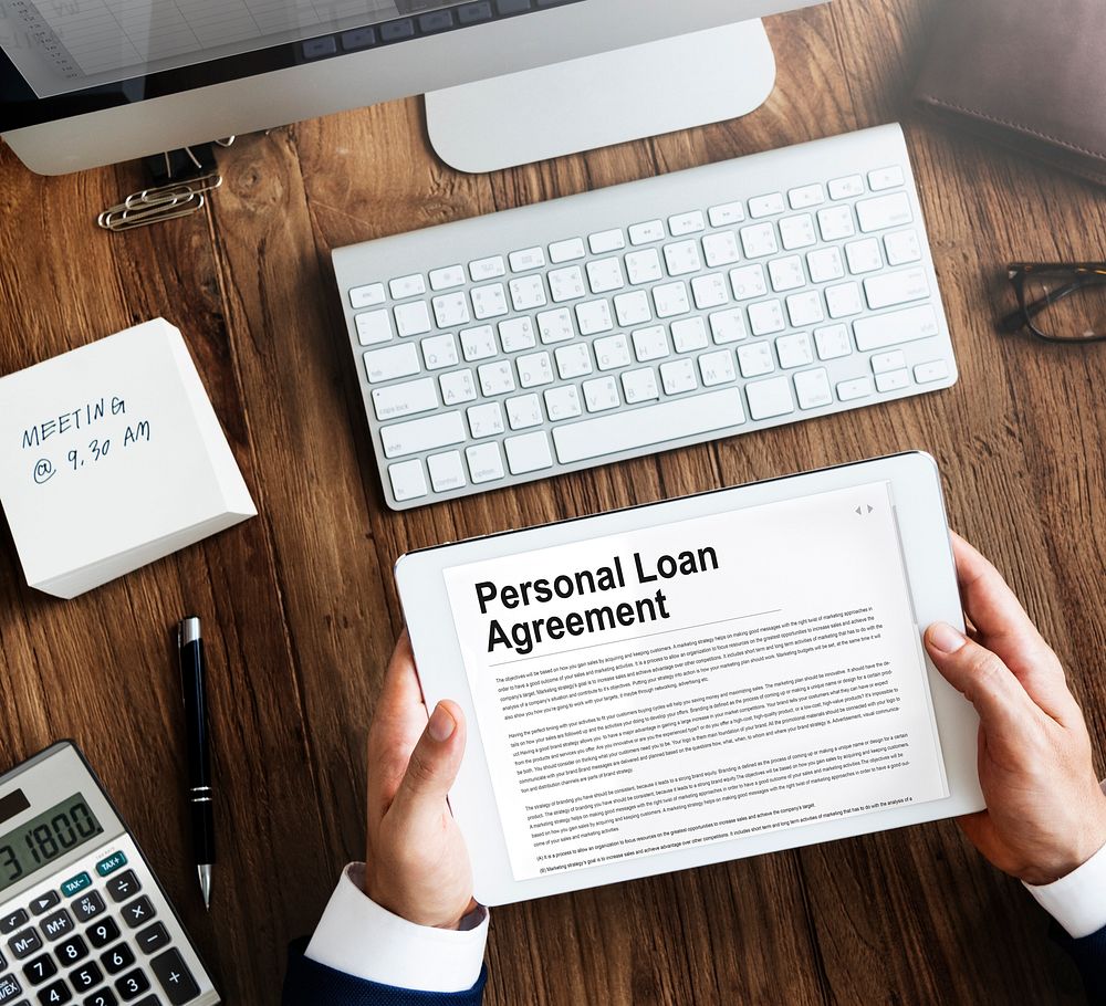 Personal Loan Agreement Banking Credit Contract Concept