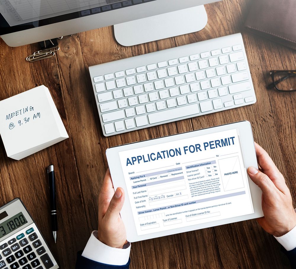 Application for Permit Form Authority Concept