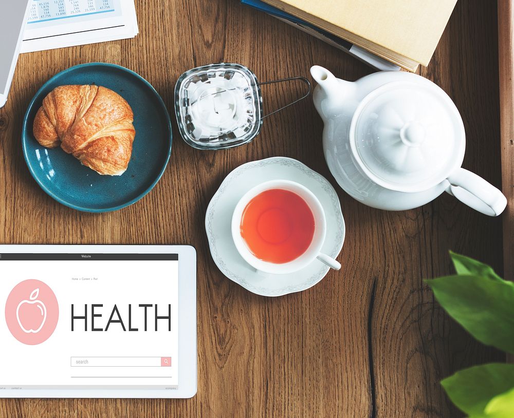 Health Wellness Digital Tablet Concept