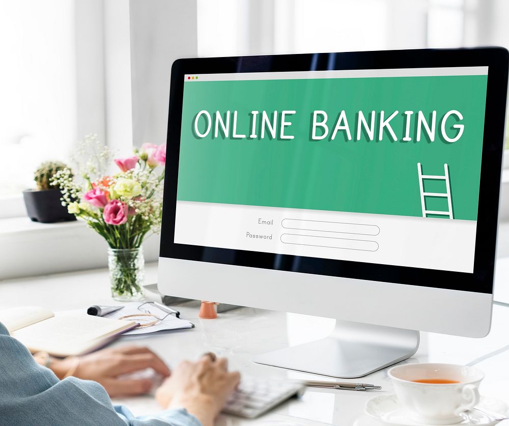 Online Banking Accounting Financial Concept