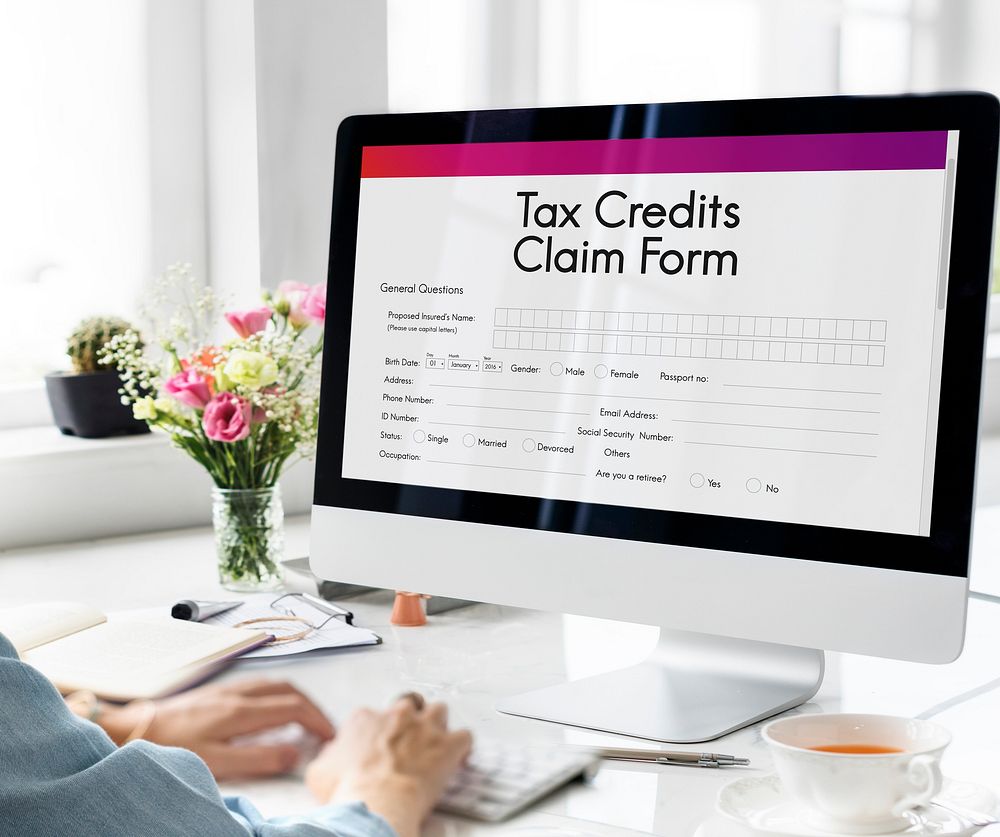 Tax Credits Claim Form Concept