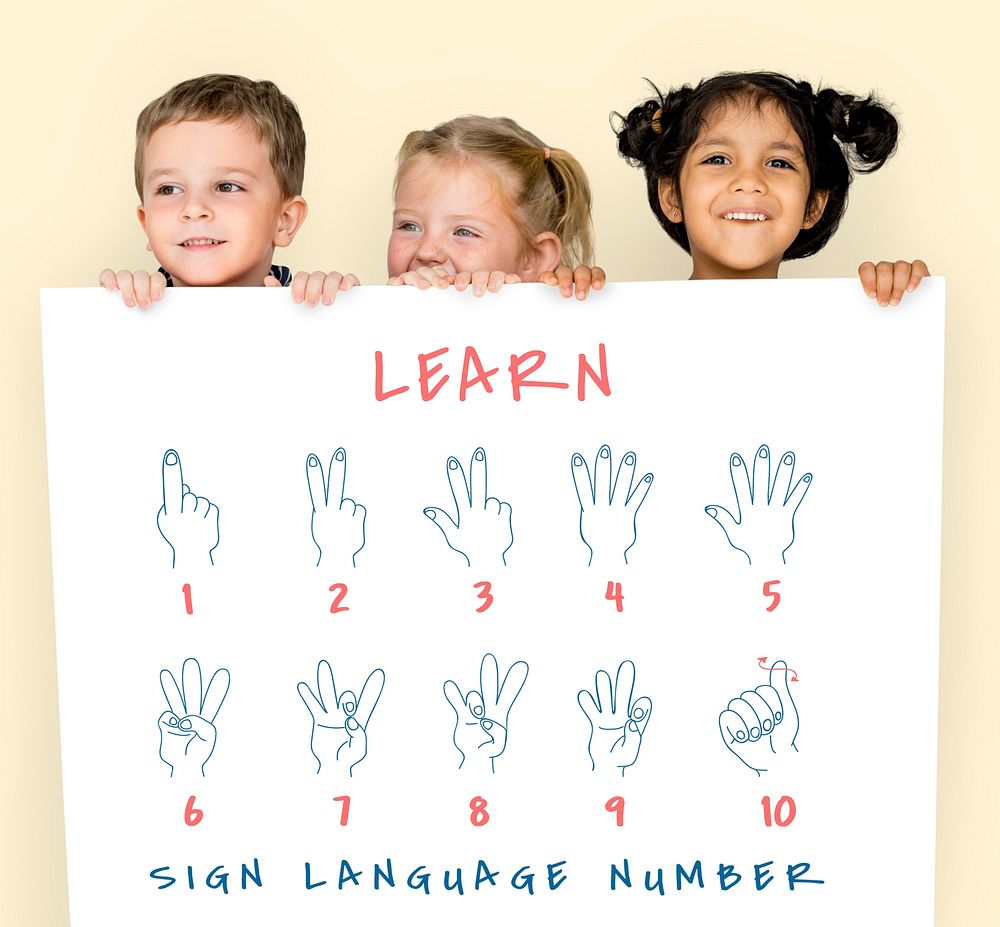 Sign Language Number Instruction Lesson Graphic