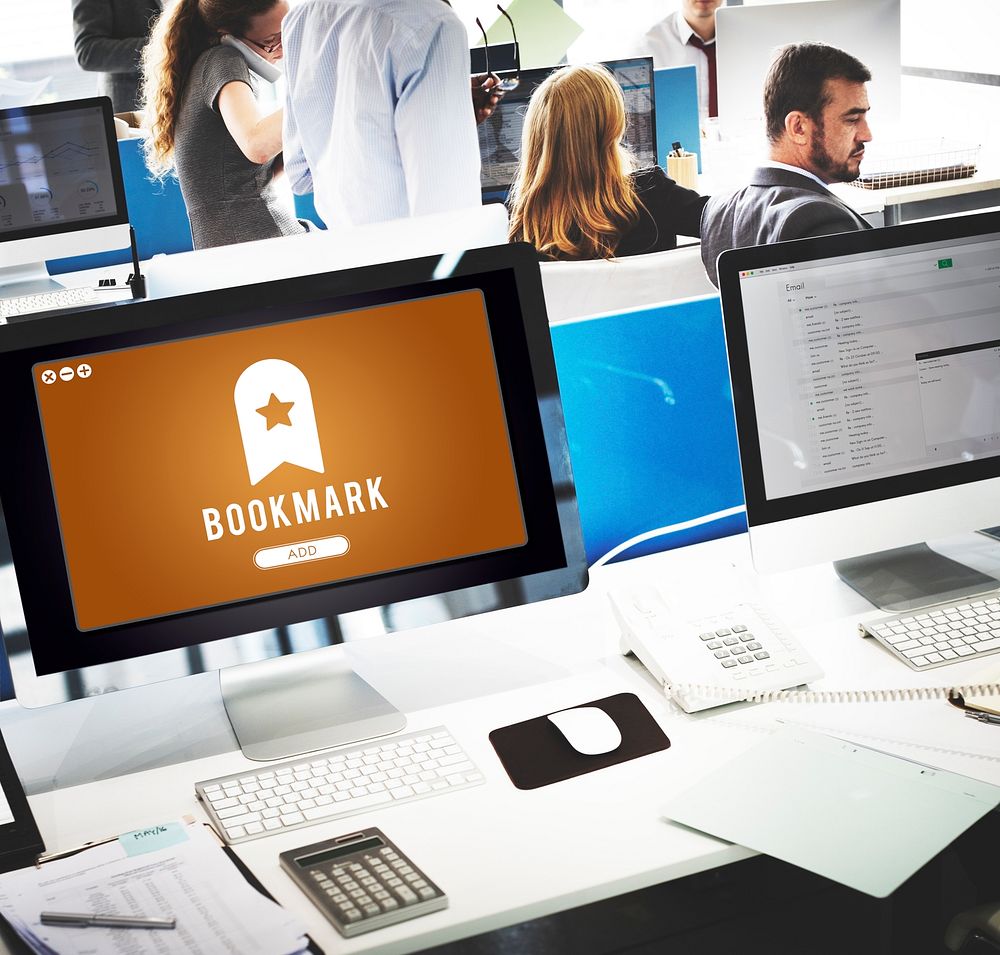 Bookmark Content Web Online Management Concept