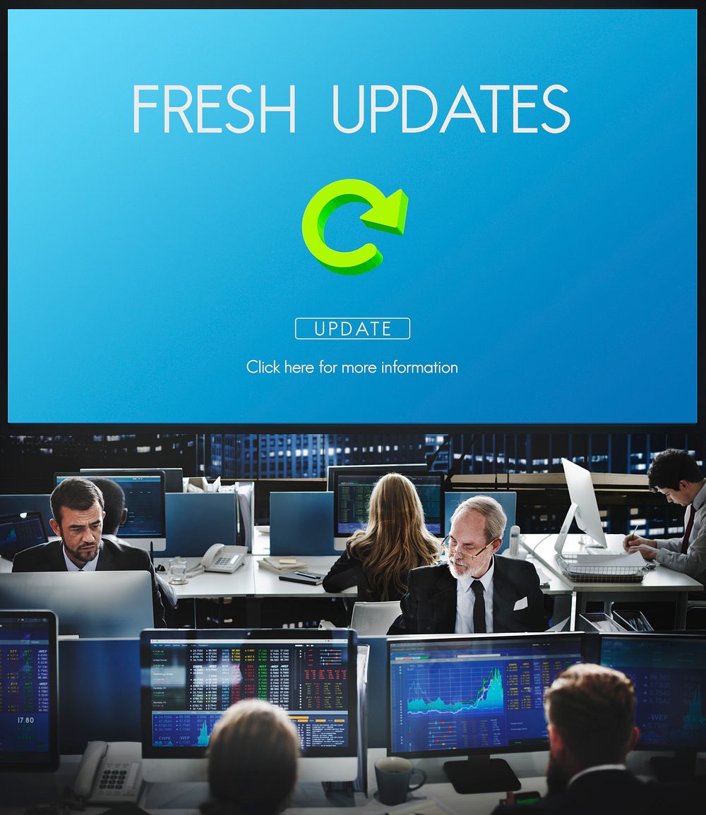 Lastest Version Fresh Updates Application Updates Concept