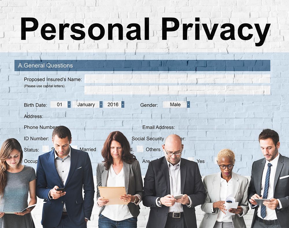 Personal Privacy Protection Form Concept