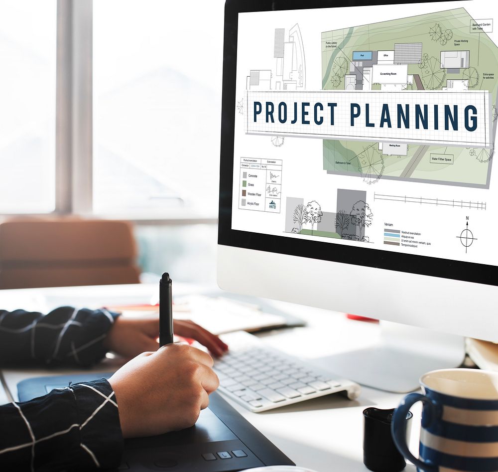 Project Planning Construction Design Blueprint Concept