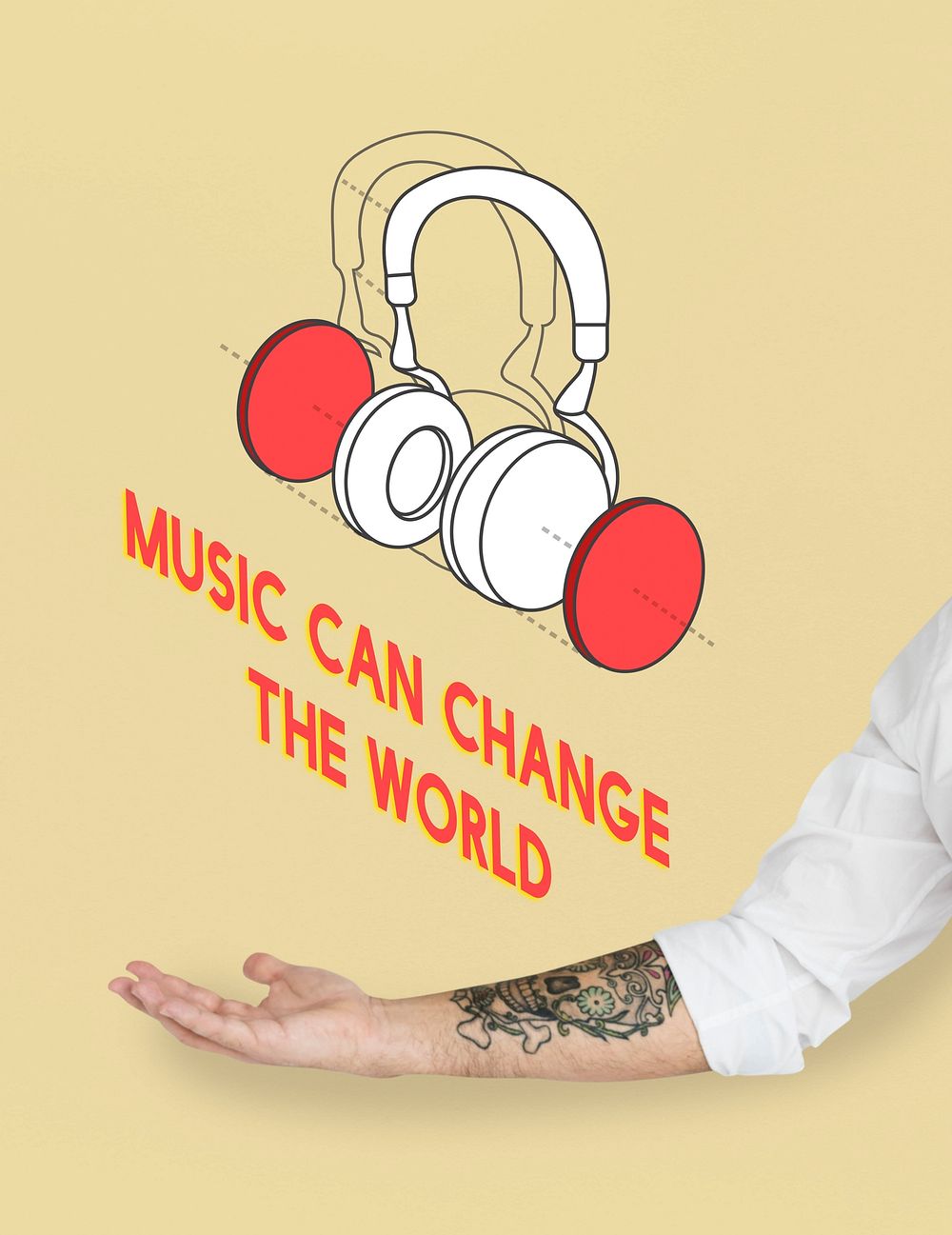 Music entertainment headphones icon graphic