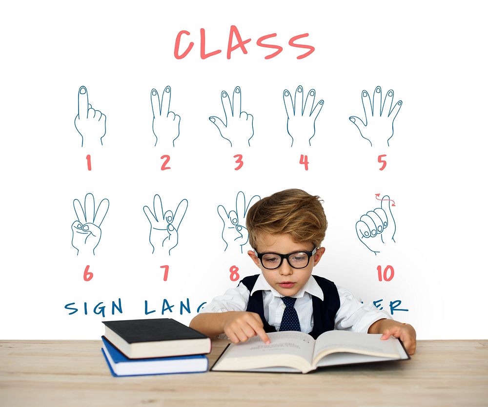 Sign Language Number Instruction Lesson Graphic