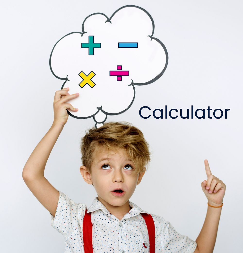 Illustration of mathematics calculator symbol