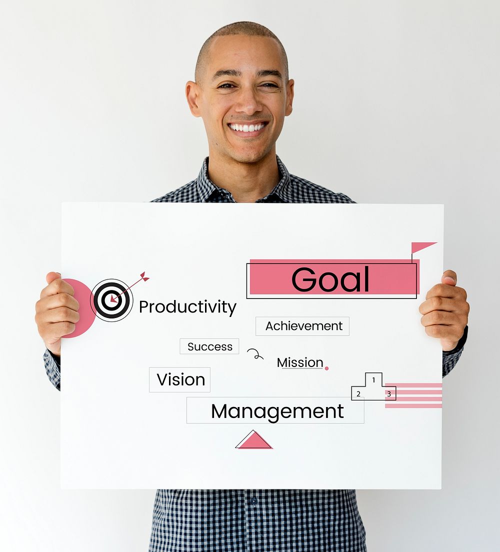 Business strategy plan goal graphic
