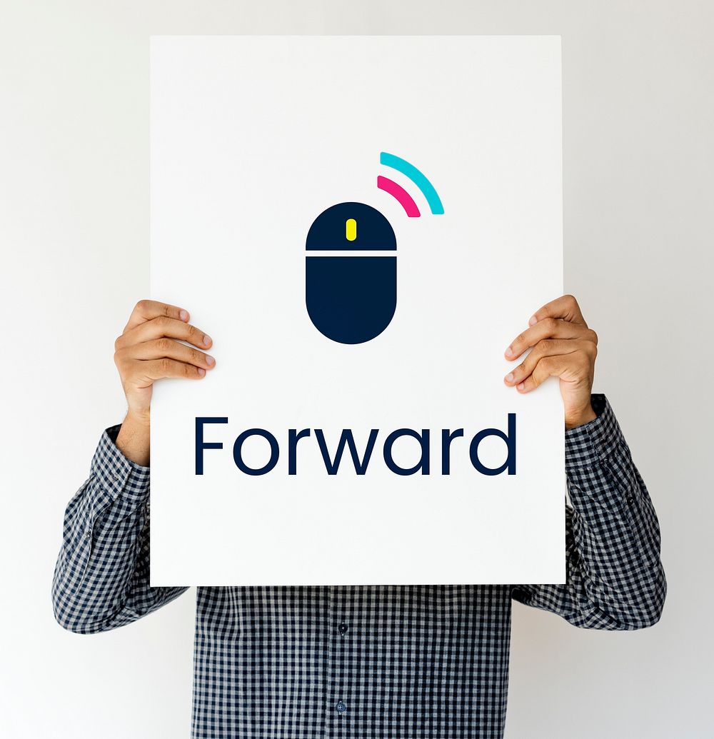 Next Forward Click Word Mouse Graphic