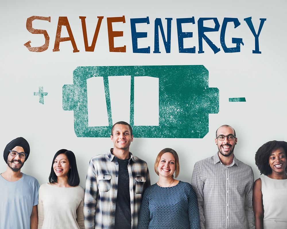 Save Energy Power Light Eco Concept