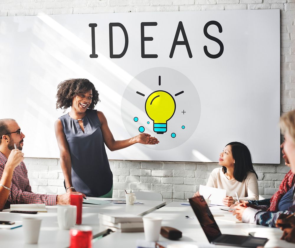 Ideas Lightbulb Innovation Thinking Icon Concept