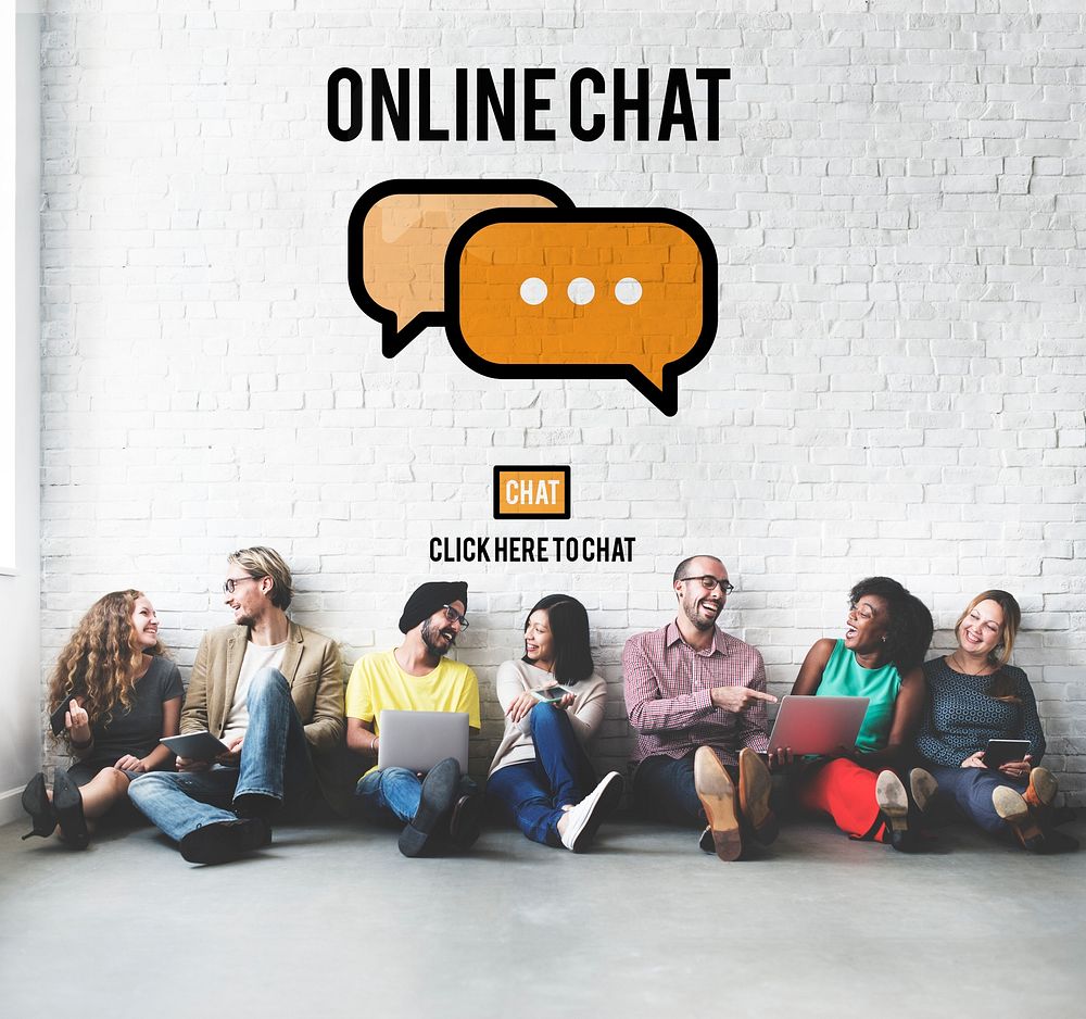 Online Chat Global Communications Connection Concept