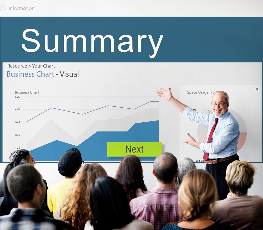 Information Performance Analysis Report Graphic Concept