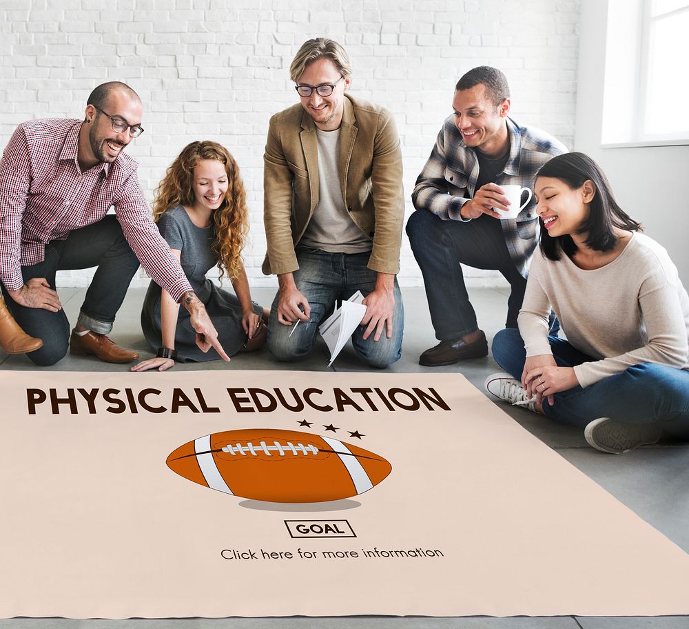 Physical Education Activity Cheerful Exercising Concept