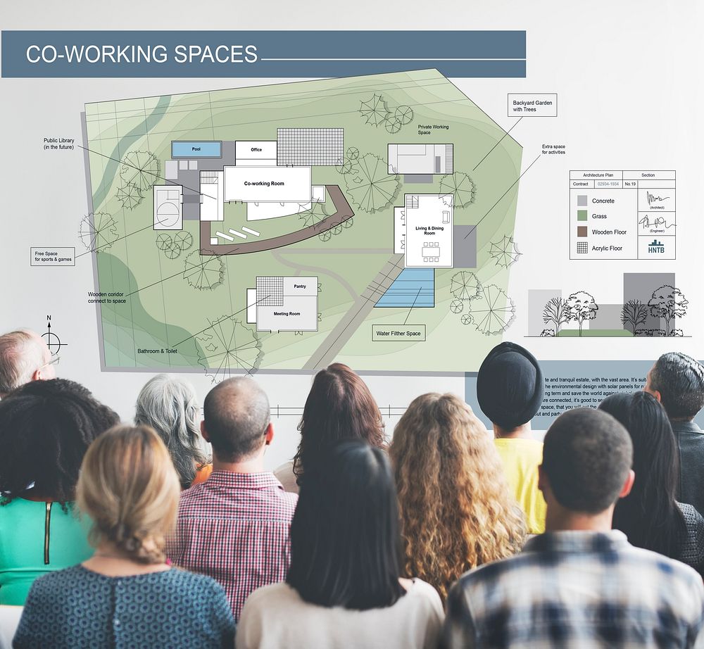 Coworking Space City Plan Mapping Concept