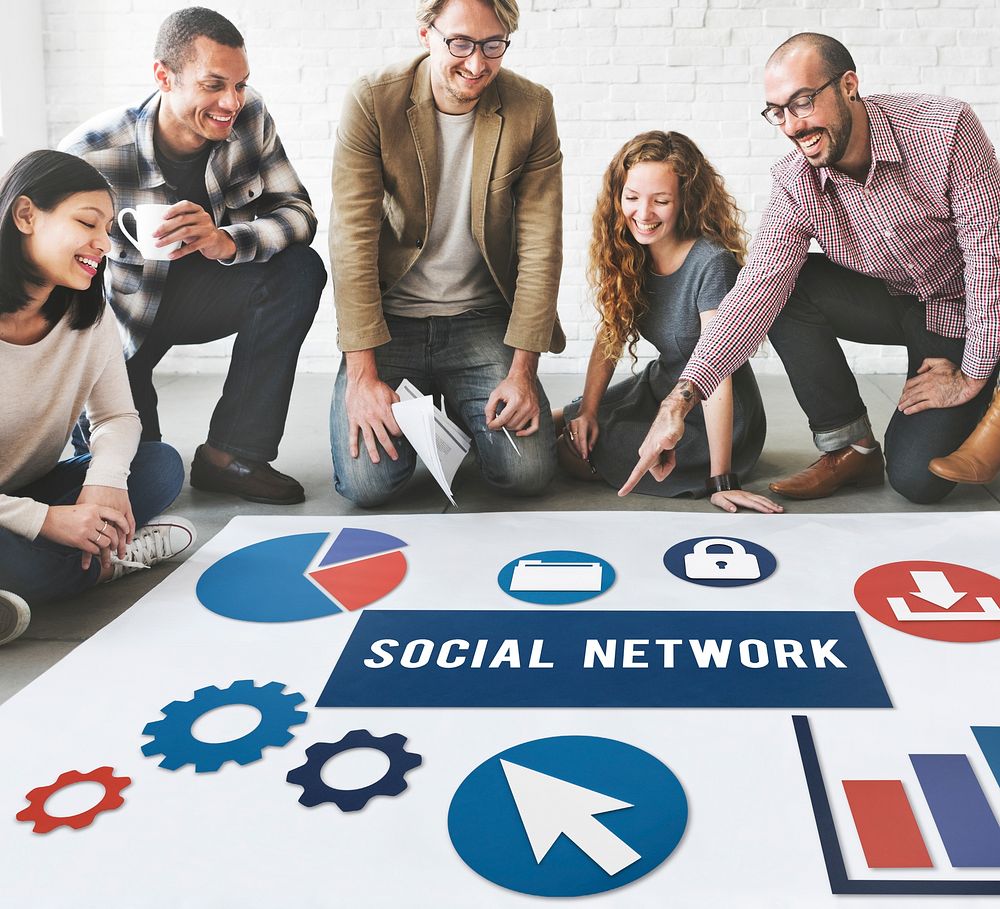 Social Media Network Internet Connection Concept