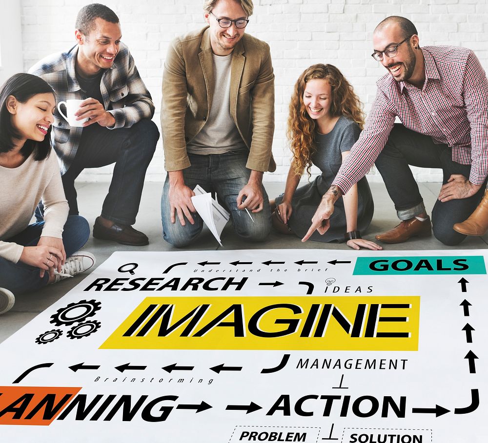 Imagine Imagination Research Goals Planning Concept