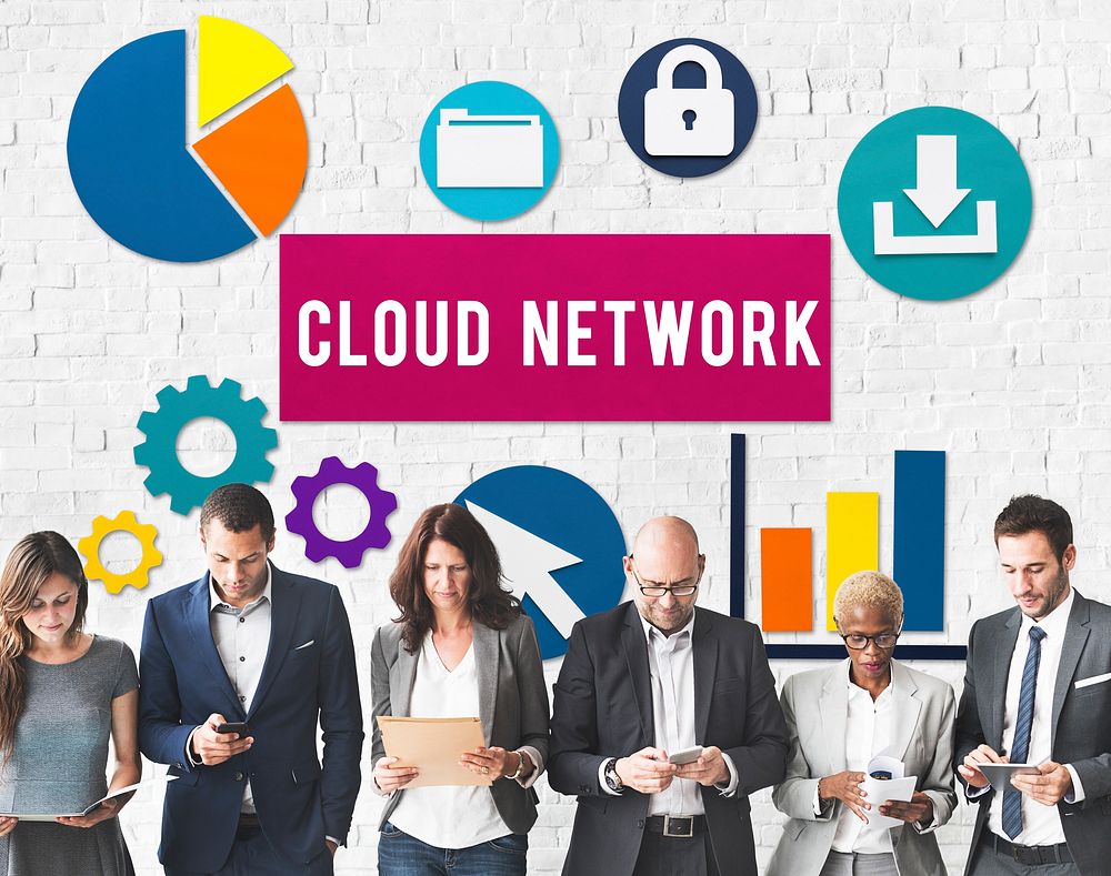 Cloud Network Technology Connection Concept