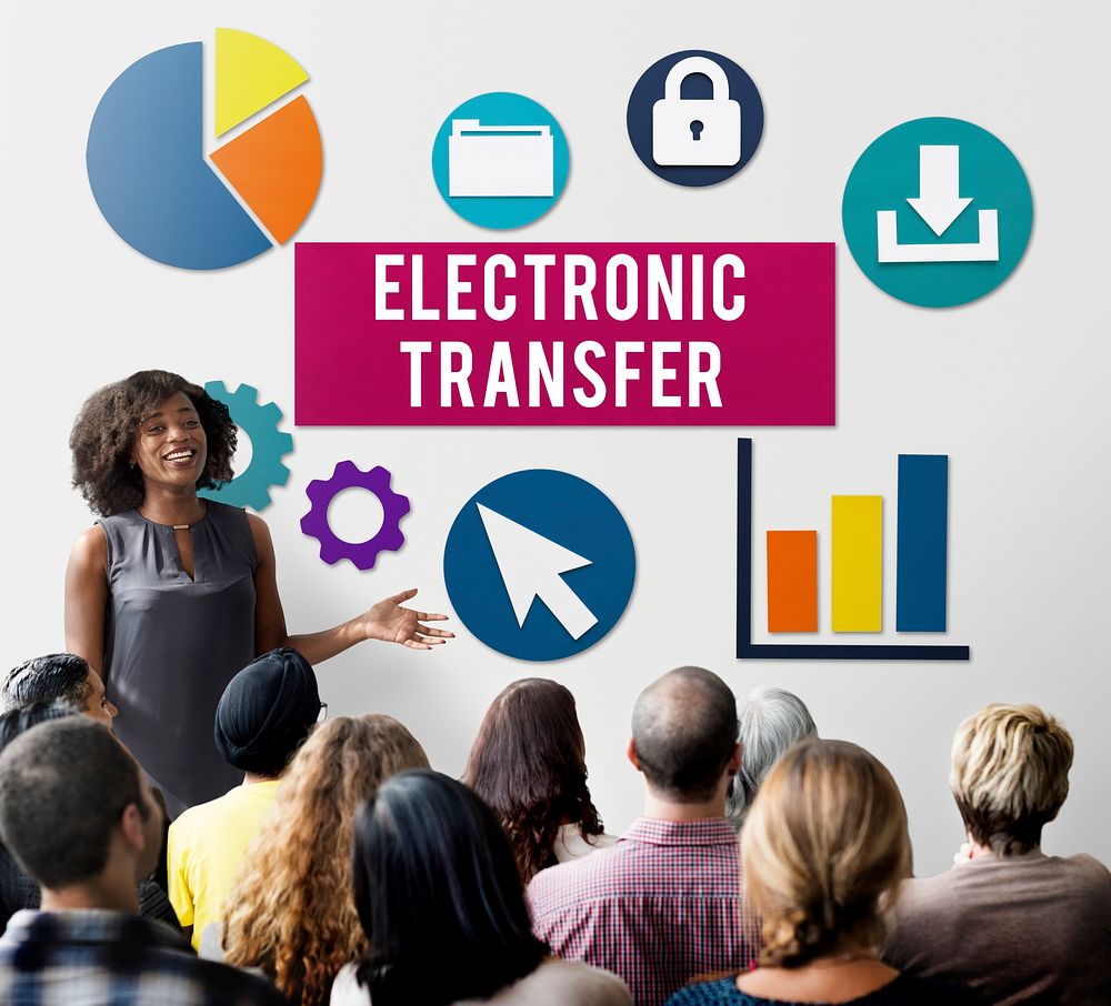 Electronic Transfer Banking Data Internet Concept