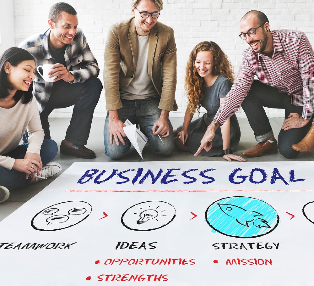 Business Goal Plan Growth Strategy Concept