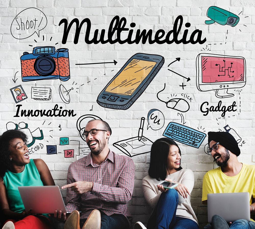 Multimedia Communication Digital Content Concept