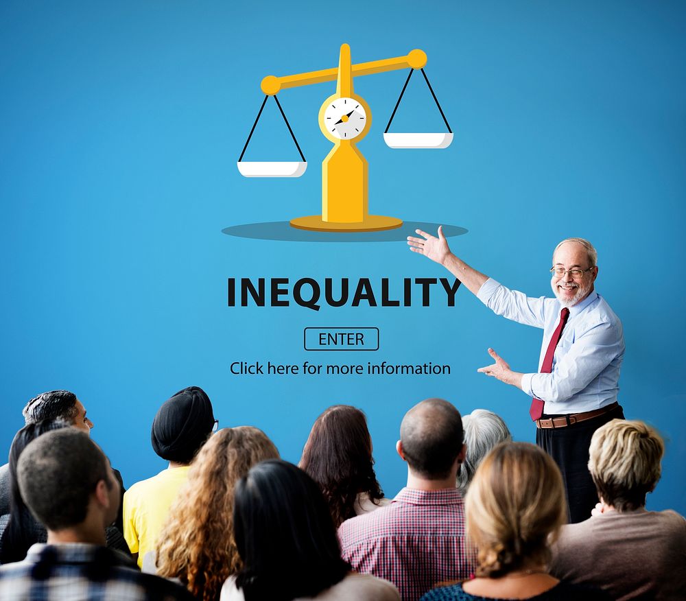 Inequality Difference Diversity Imbalance Racism Concept