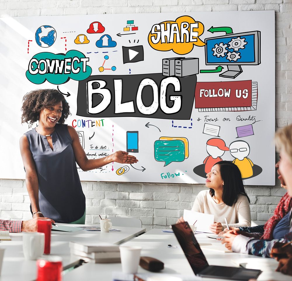 Blog Social Media Networking Content Blogging Concept