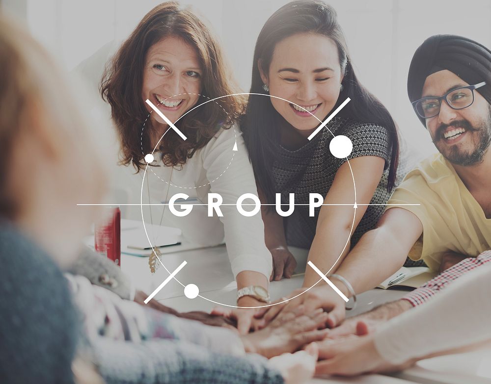 Group In It Together Empower Organization Cooperation Concept