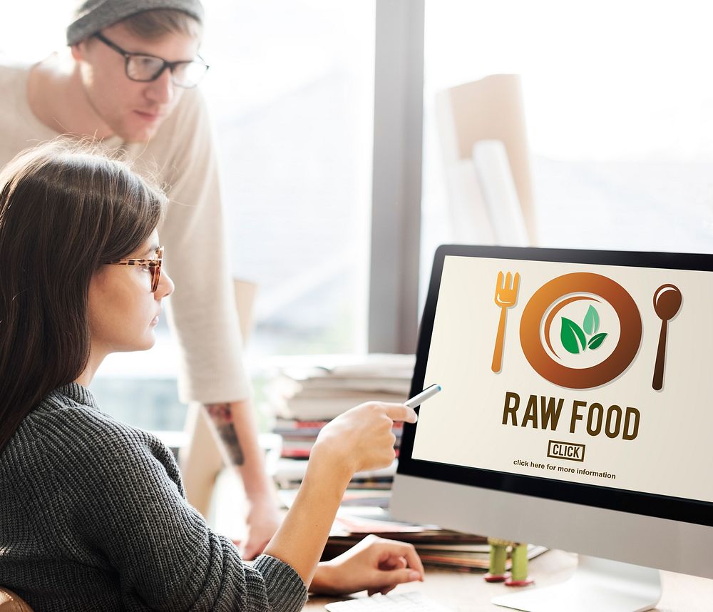 Raw Food Eating Healthy Lifestyle Concept